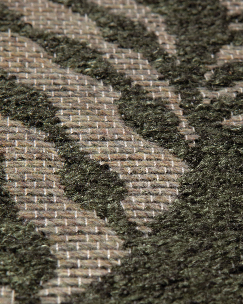 Tappeto per esterni riciclato Flora Eucalyptus 200 X 290 X 1