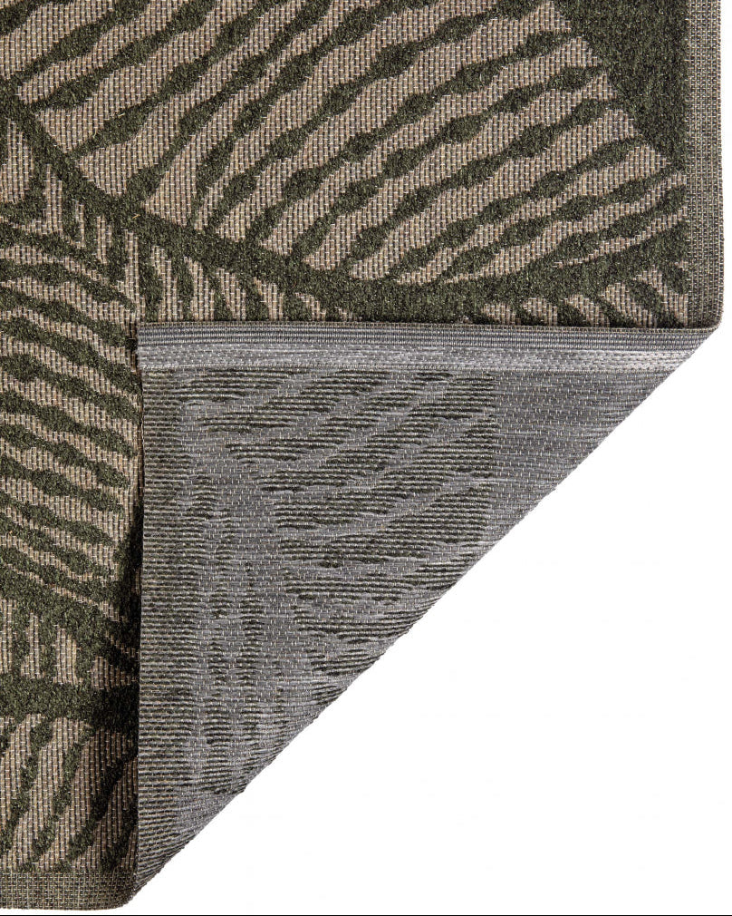 Tappeto per esterni riciclato Flora Eucalyptus 200 X 290 X 1