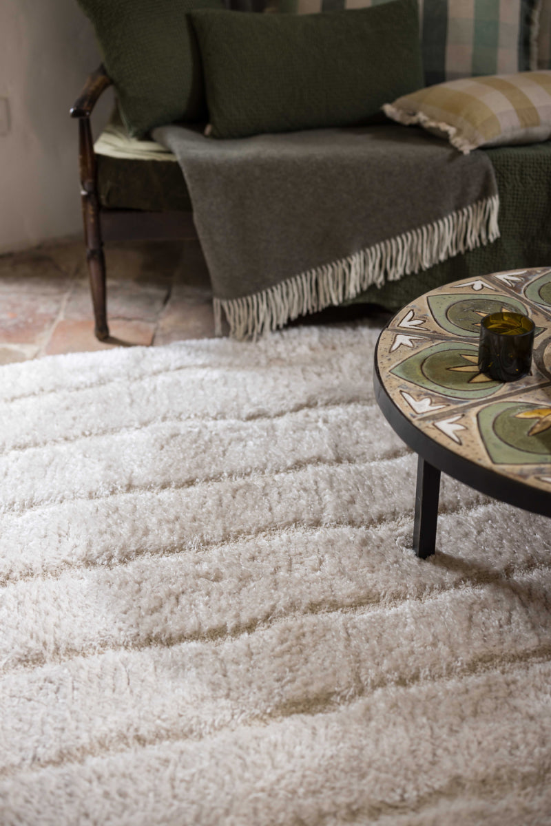 Tappeto riciclato Maël Neige 120 X 170 X 4