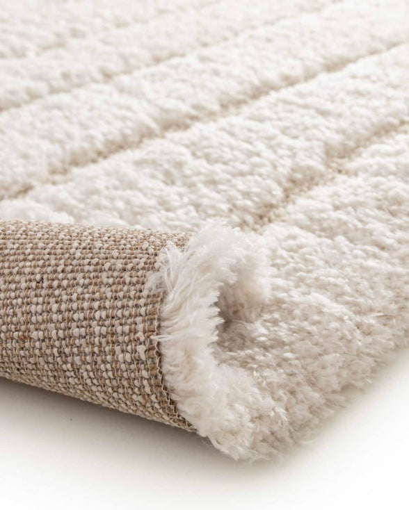 Tappeto riciclato Maël Neige 160 X 230 X 4