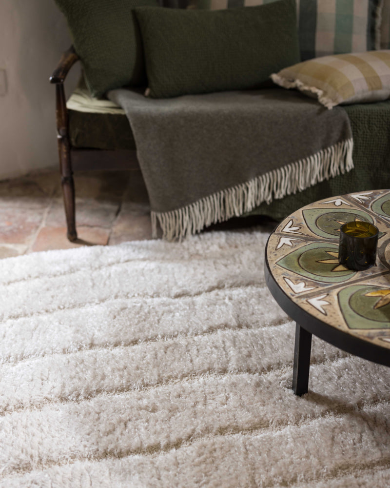 Tappeto riciclato Maël Neige 160 X 230 X 4