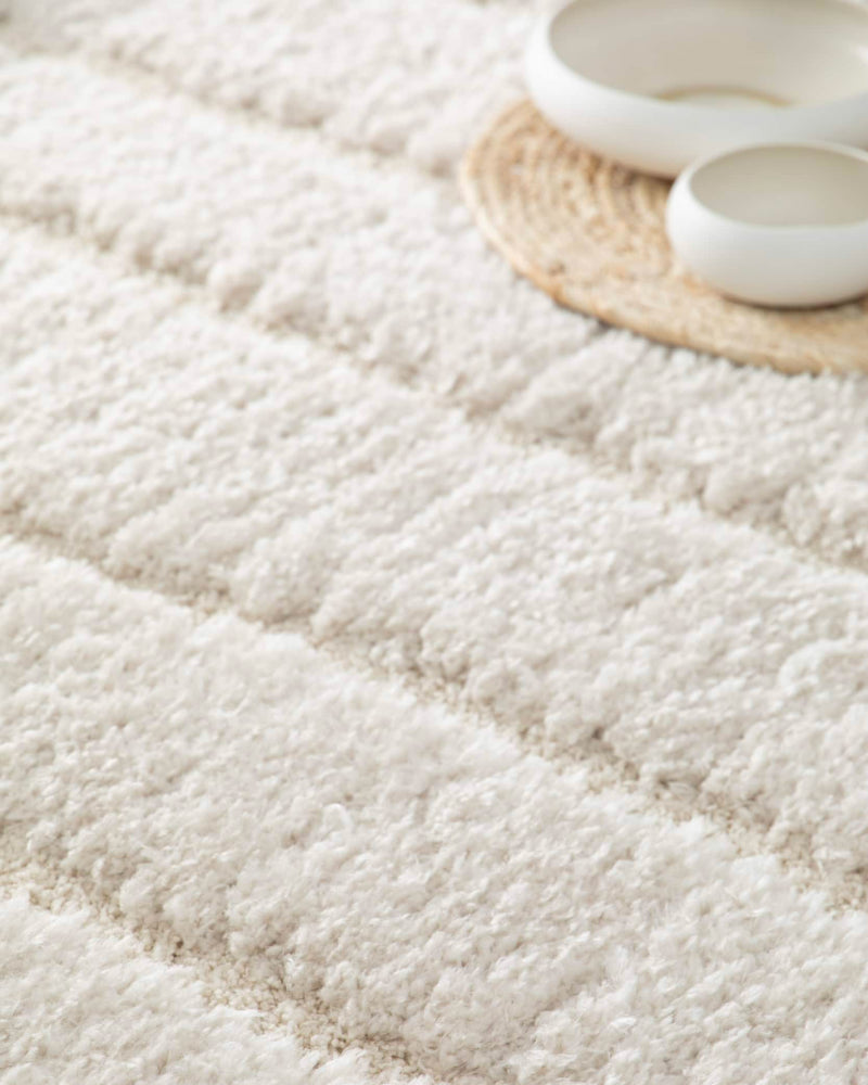 Tappeto riciclato Maël Neige 200 X 290 X 4