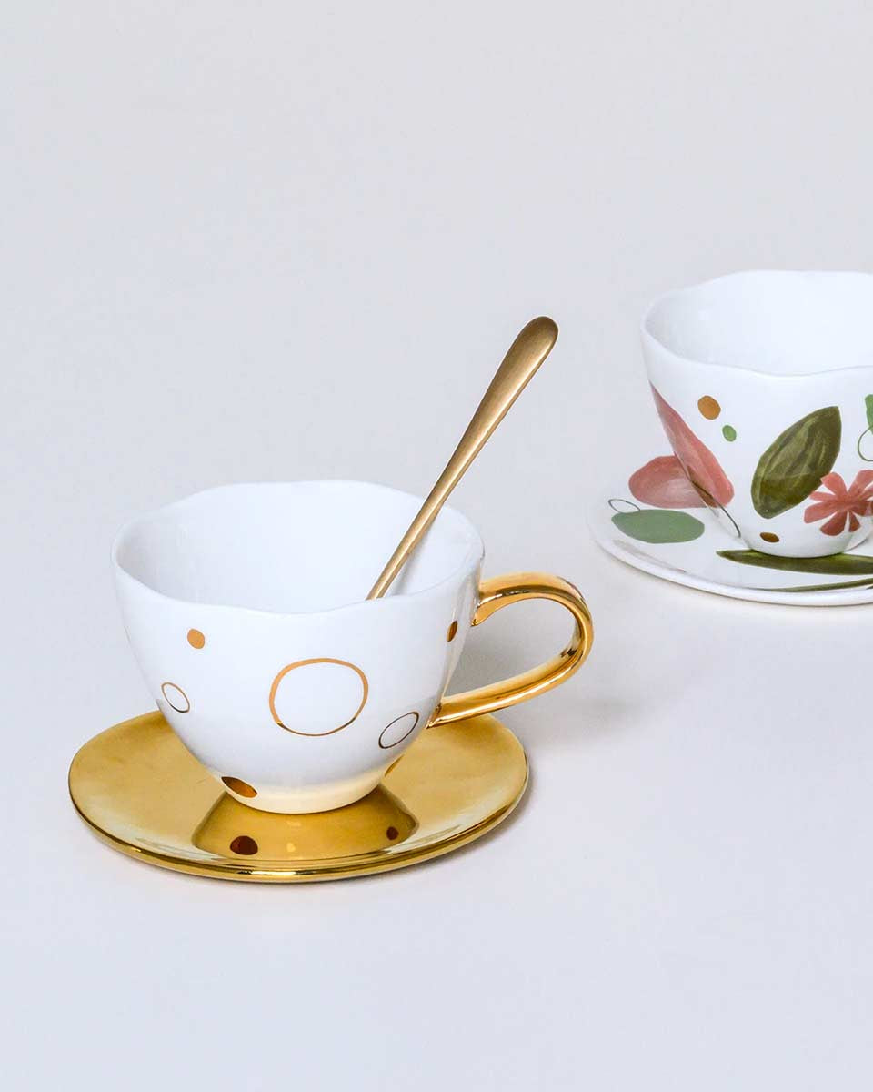 Tazza con pois oro