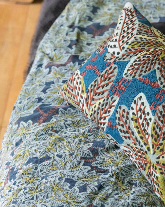 Throw Ariane Velvet Petrole 135 X 200