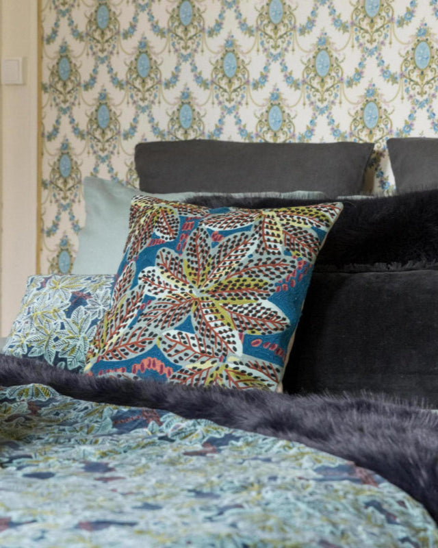 Throw Ariane Velvet Petrole 135 X 200