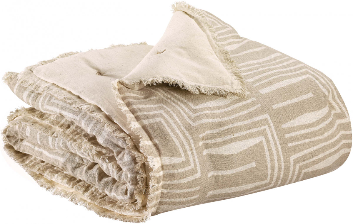 Tina Coperta stampata Naturel 135 X 200