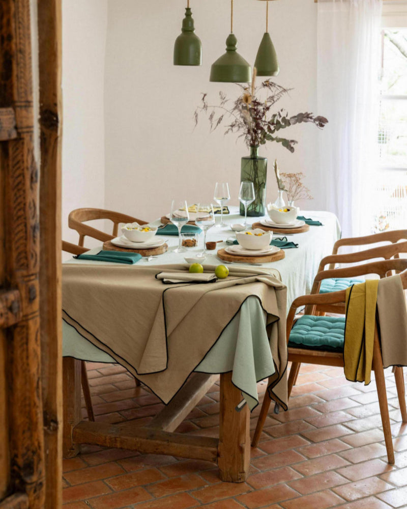 Tovaglia Grace riciclata Camel 140 X 250