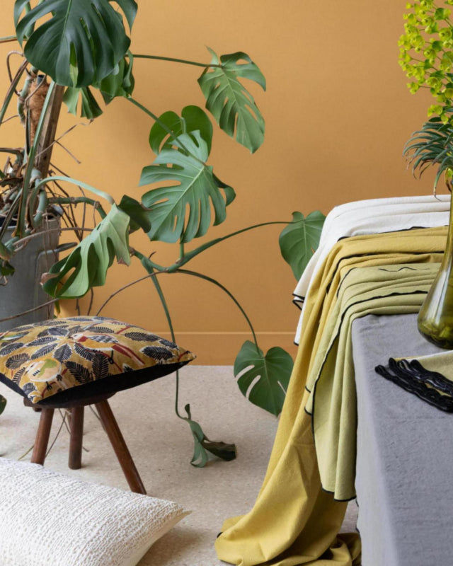 Tovaglia Grace riciclata Kaki 140 X 250