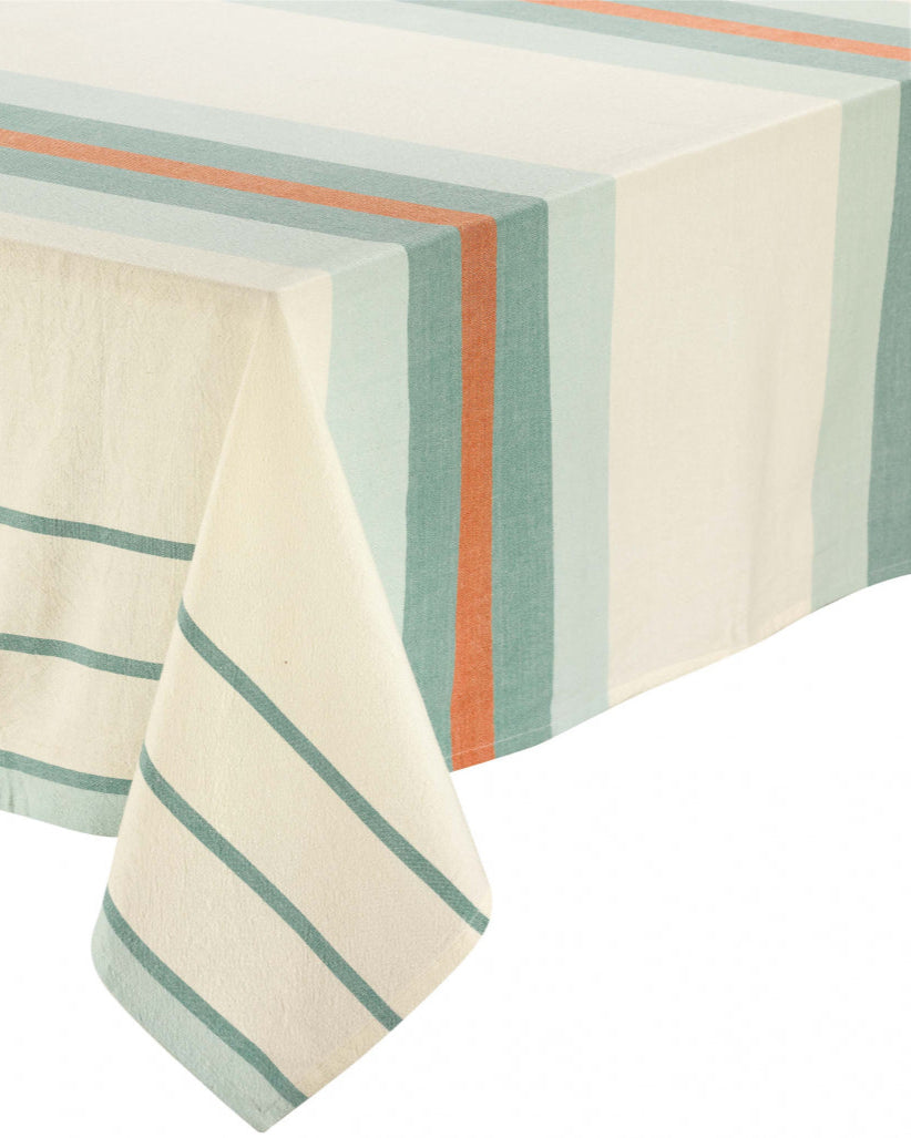 Tovaglia riciclata Yuna Vert eau 170 X 250