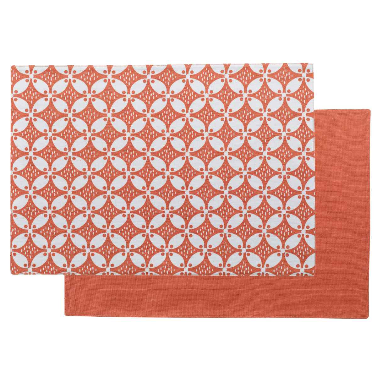 Tovagliette fantasia rosso corallo