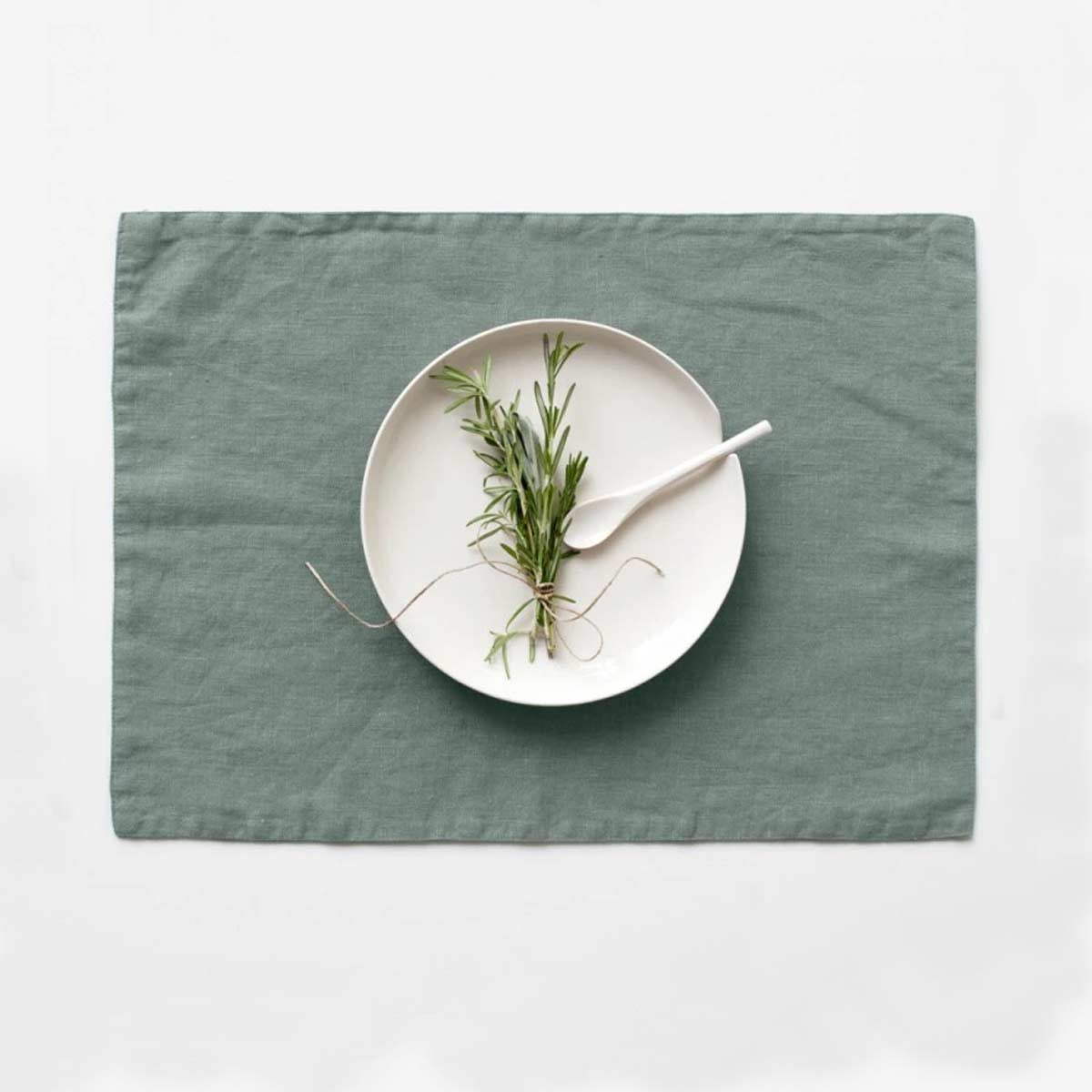 Tovagliette in lino verde