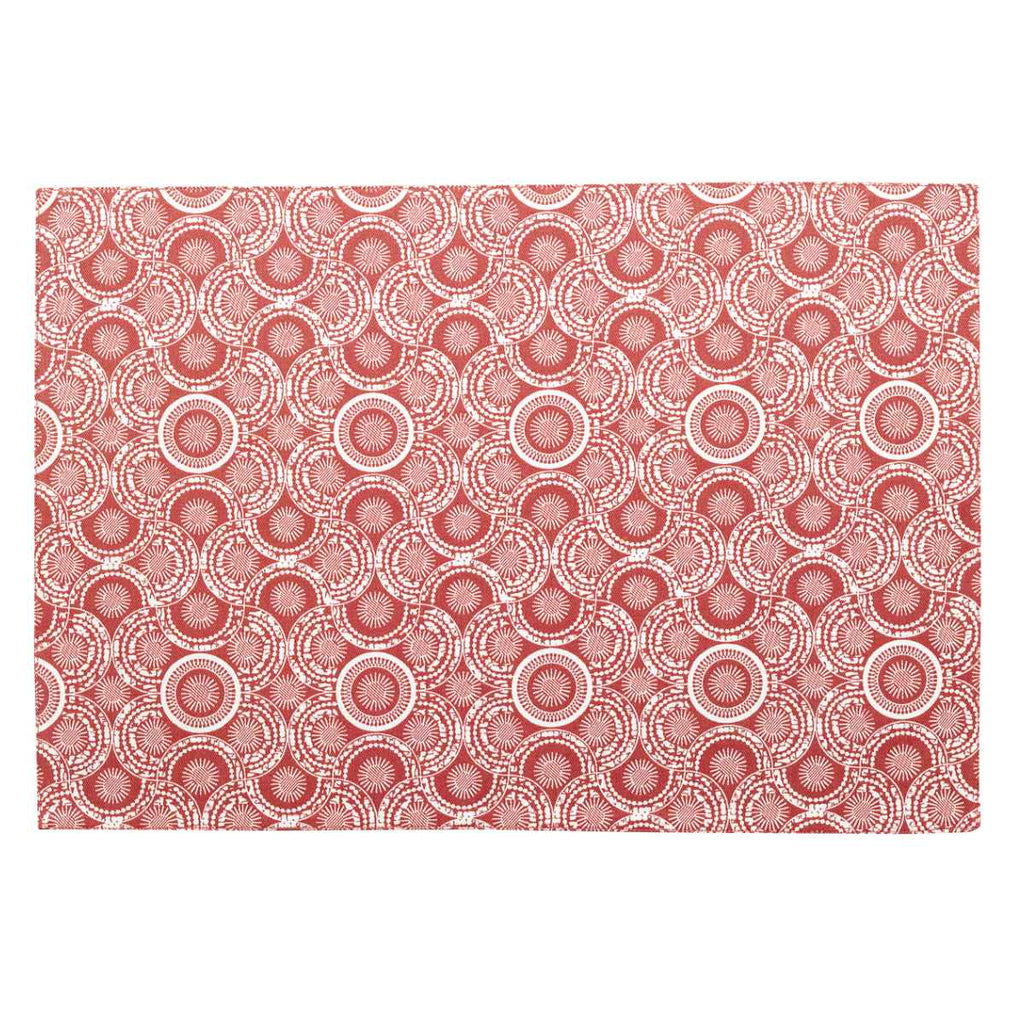 Tovagliette rosso camelia