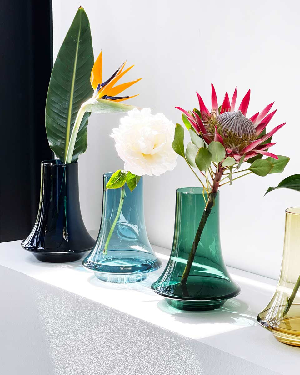 Vasi di vetro colorati