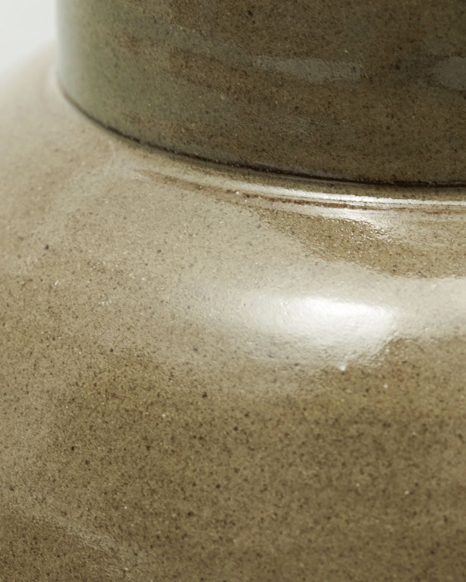 Vaso in ceramica verde