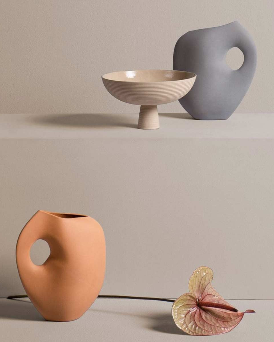 Vaso decorativo in ceramica 