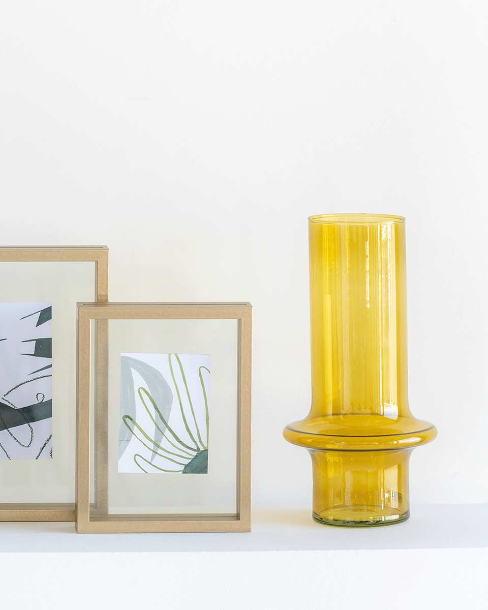 Vaso design giallo 