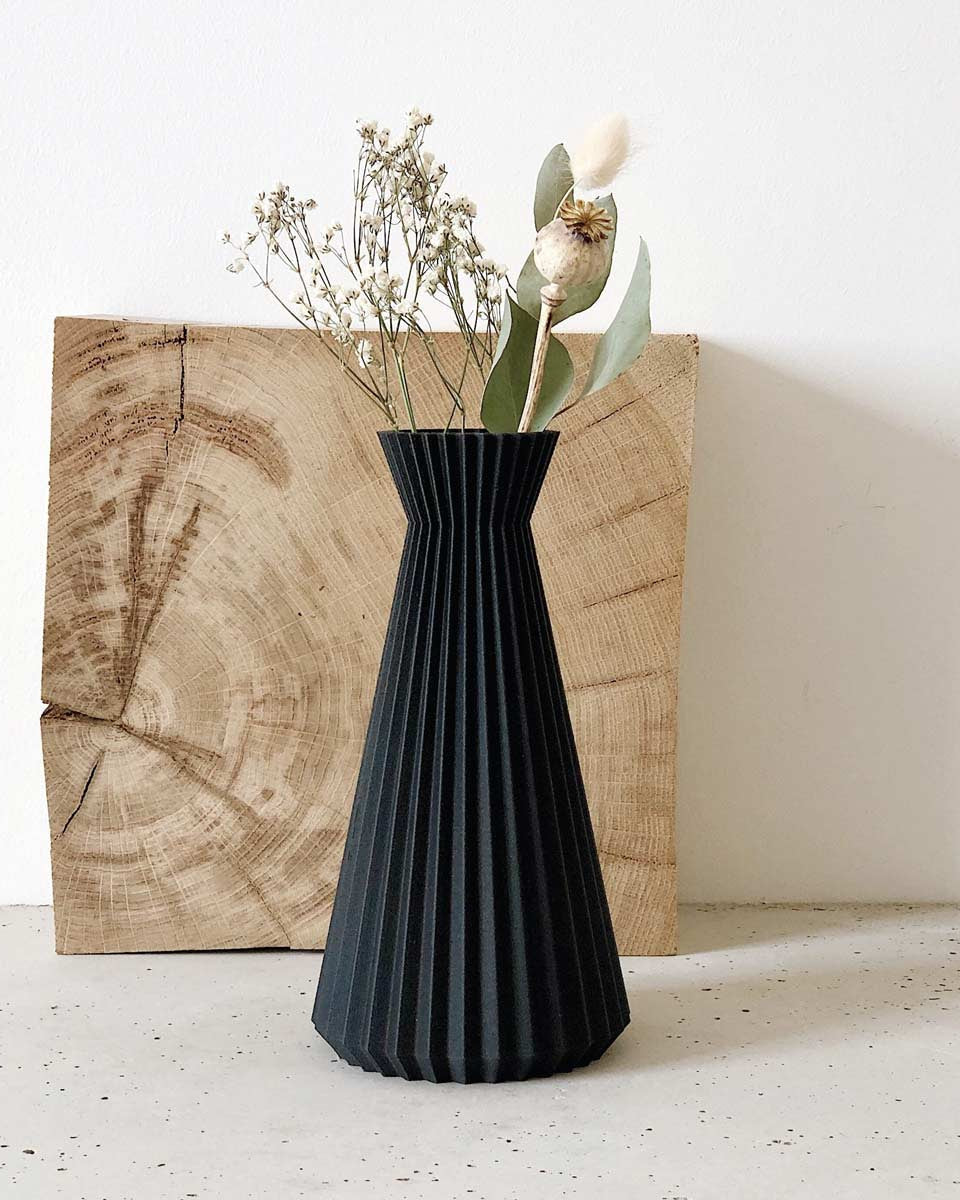 Vaso design nero by Minimum Design