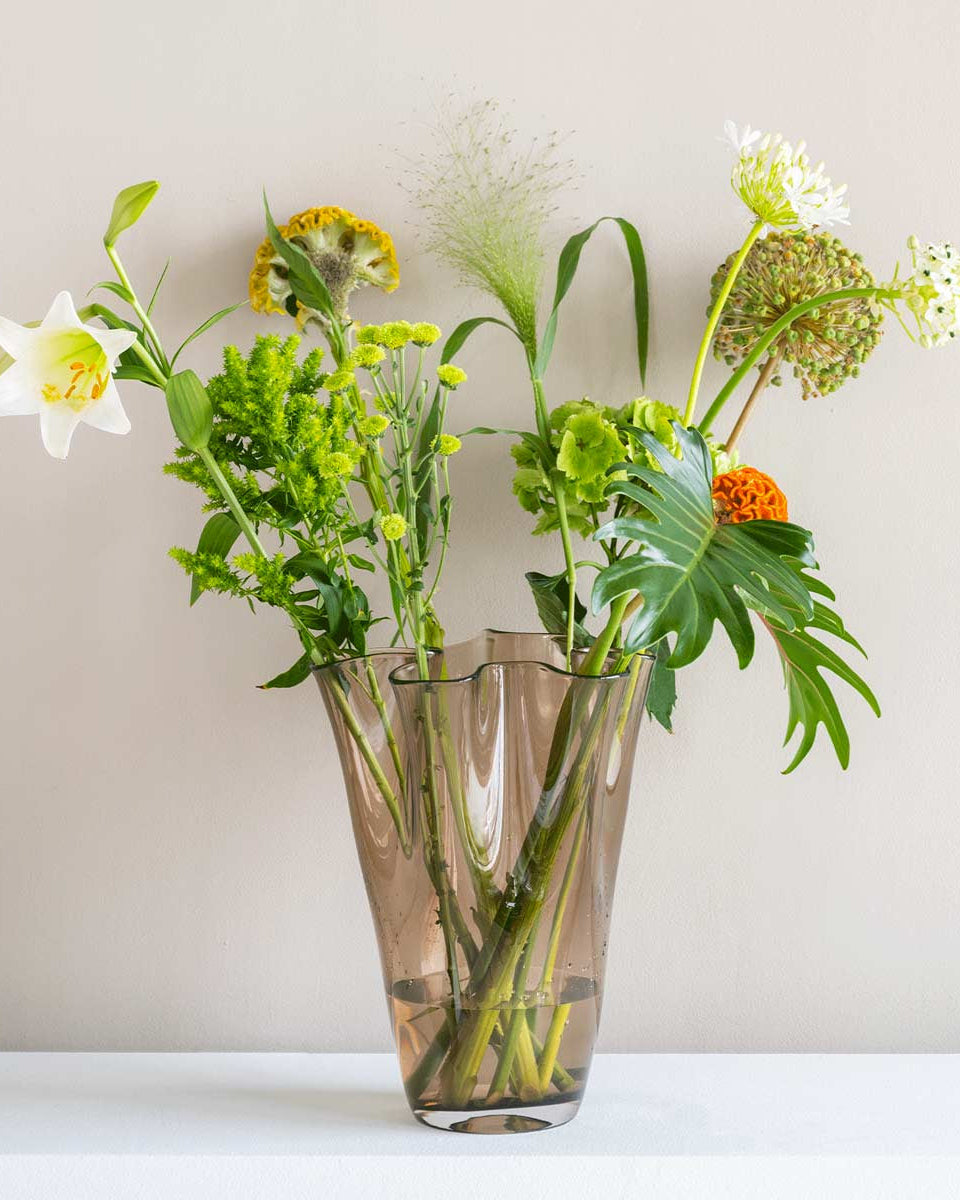 Vaso in vetro fazzoletto