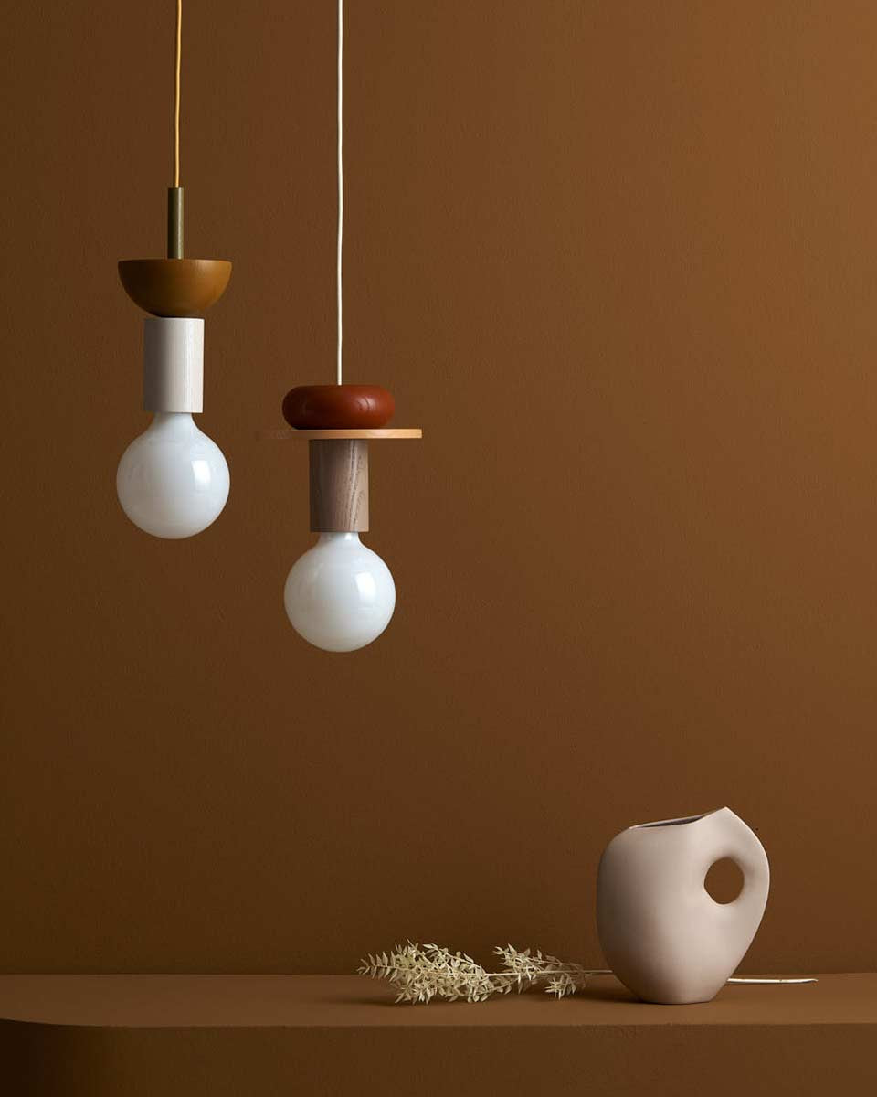 Vaso moderno in ceramica rosa cipria