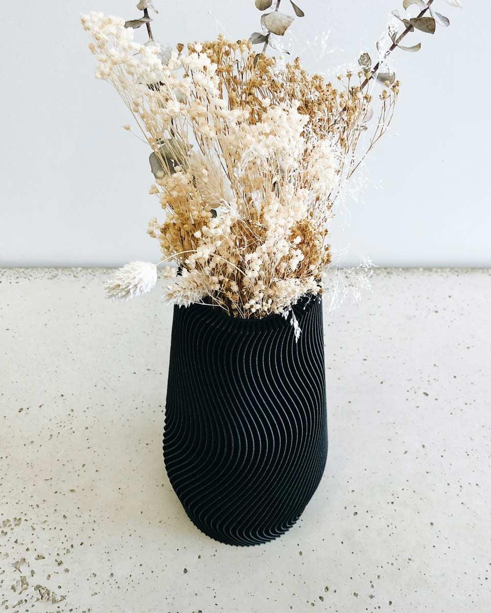 Vaso nero in stile nordico