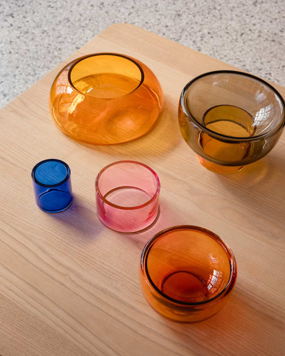 Vaso in vetro da utilizzare anche come ciotola