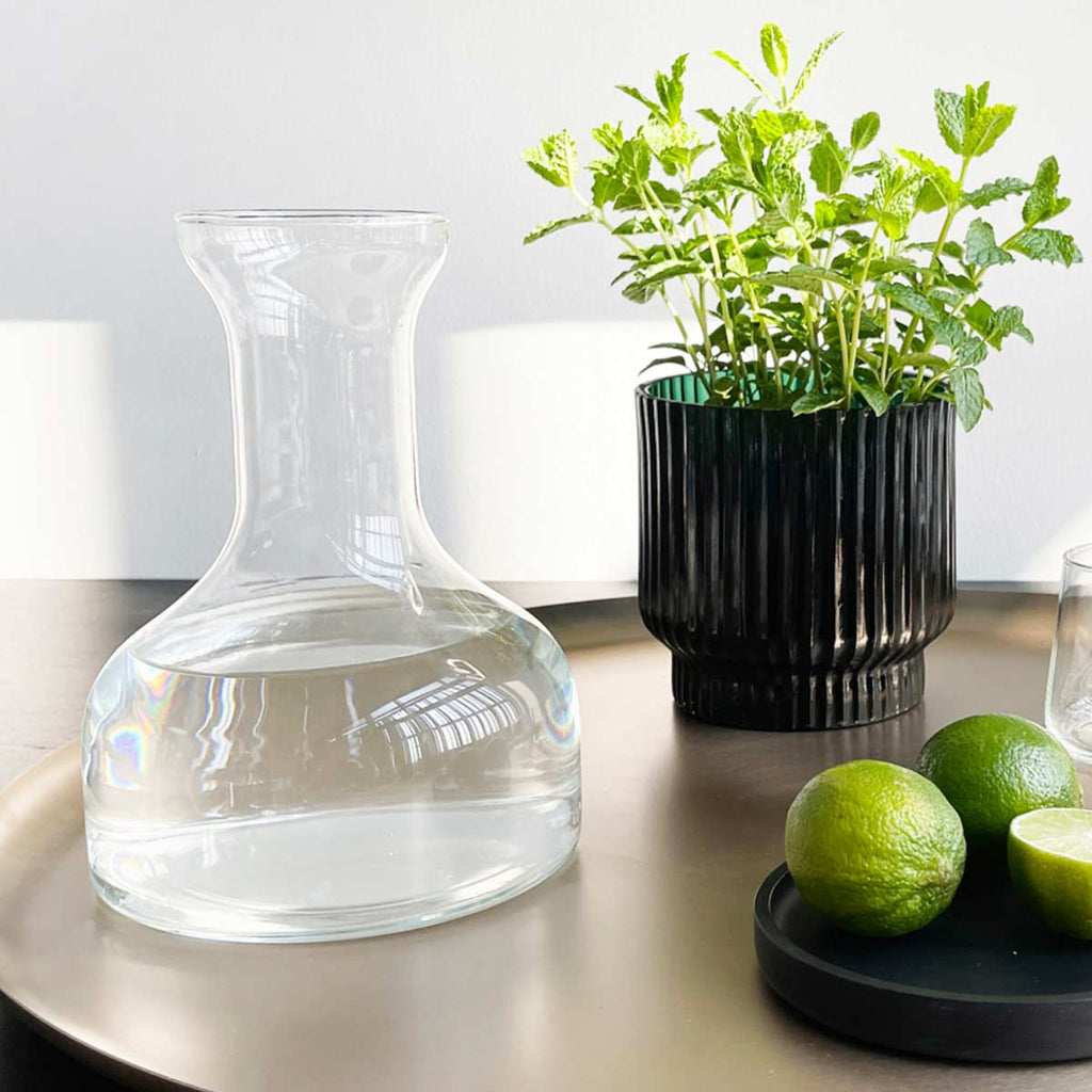 Vassoio moderno in acciaio finitura soft copper