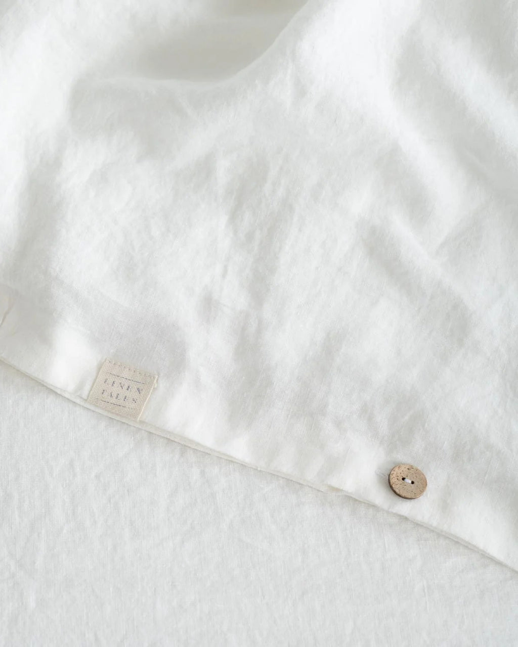 Optical white - set copripiumino bianco in lino + federe