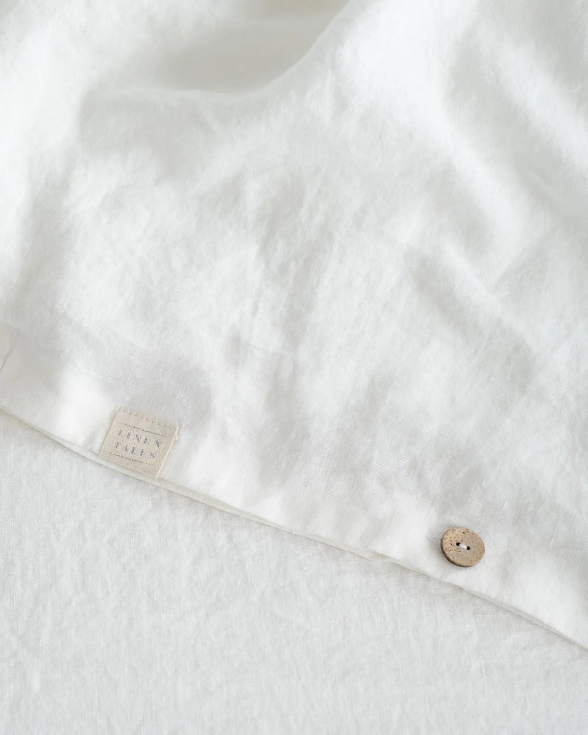 Optical white - set copripiumino bianco in lino + federe