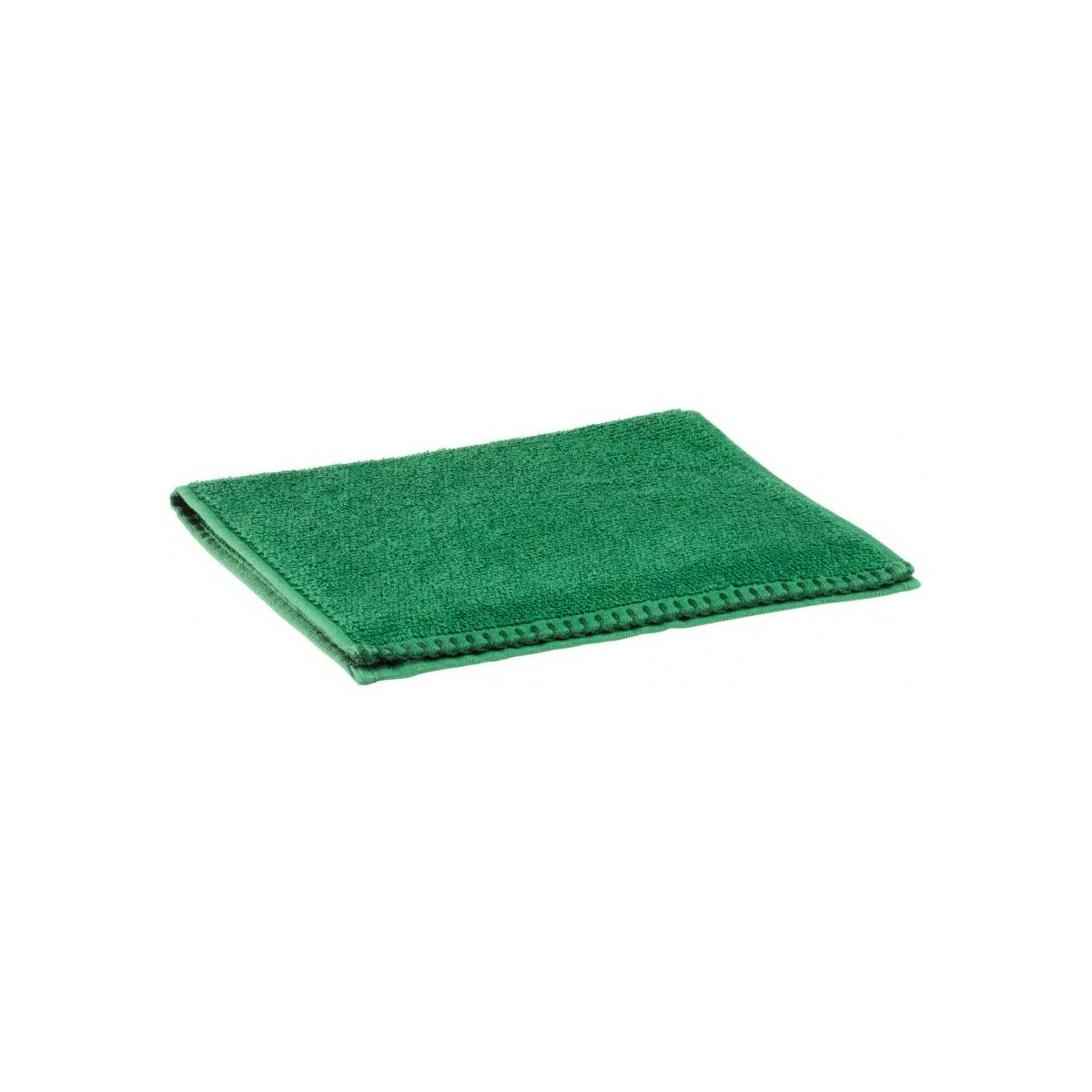 Vivaraise Etia Epicea - tappeto bagno verde in cotone - LivingDecò