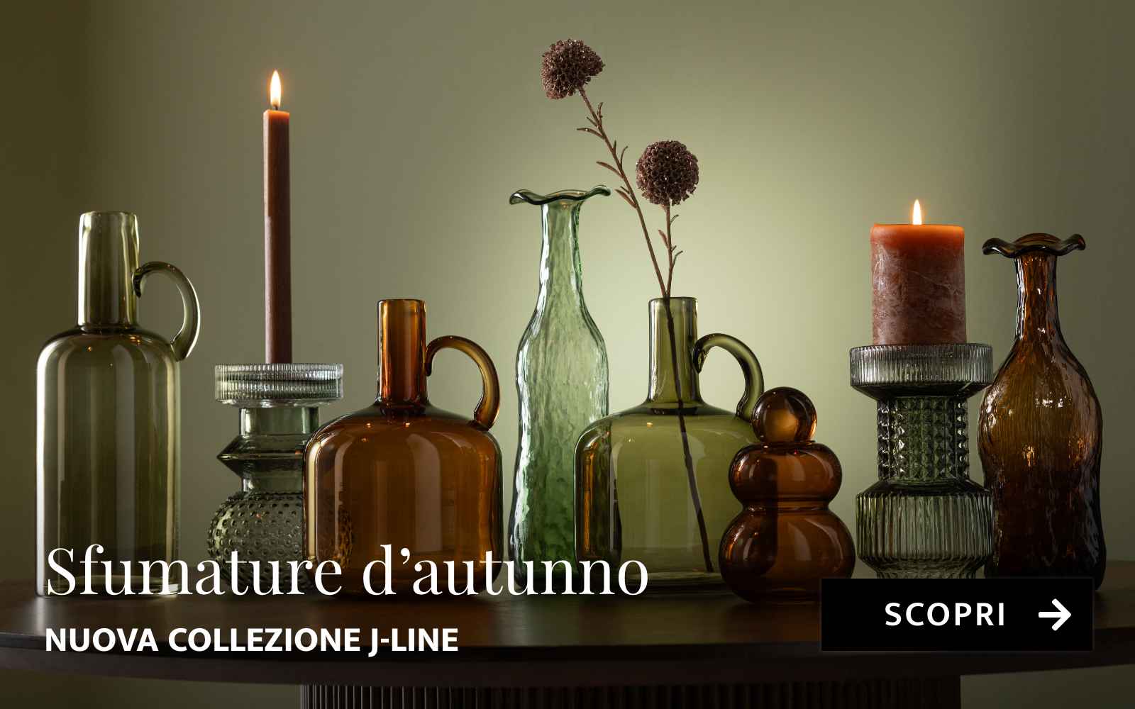 Scopri la nuova collezione di vasi J-line con i colori autunnali