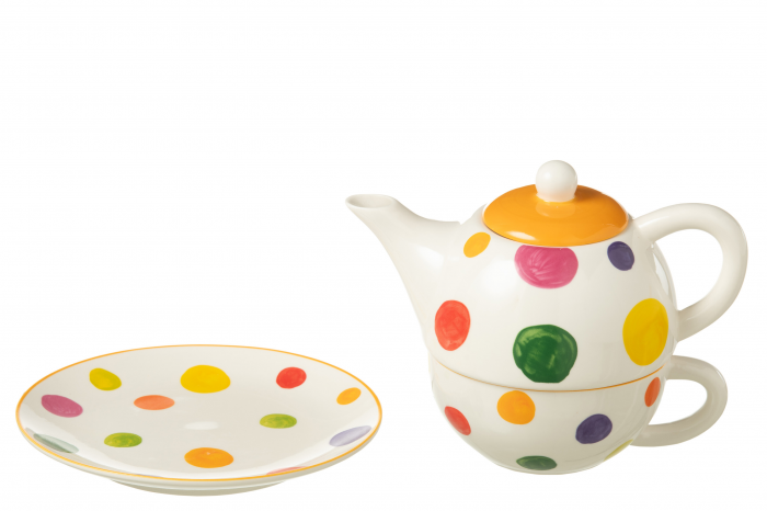 Tea For One - teiera con tazza multicolore