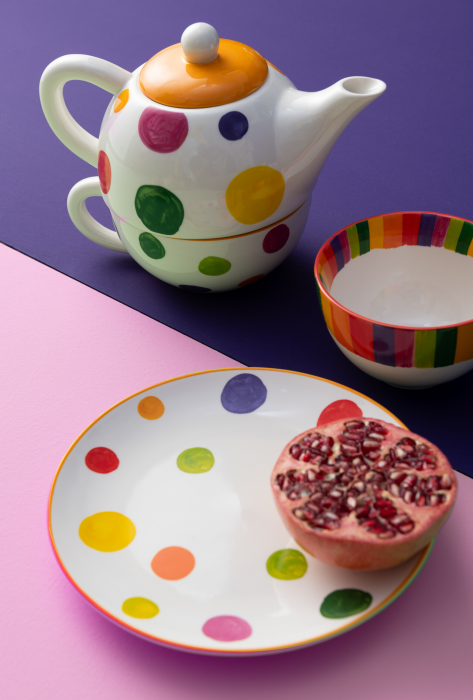 Tea For One - teiera con tazza multicolore