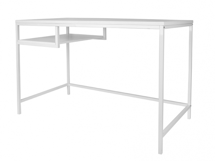 Fushion - scrivania bianca con ripiano