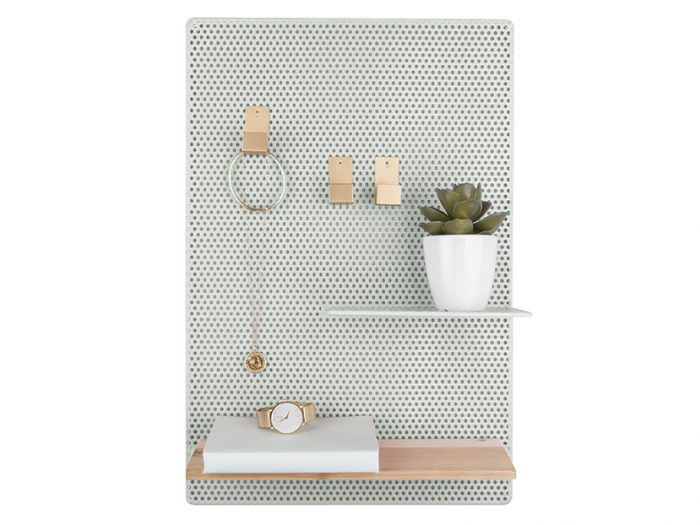 Perky - Memo Board in metallo verde chiaro