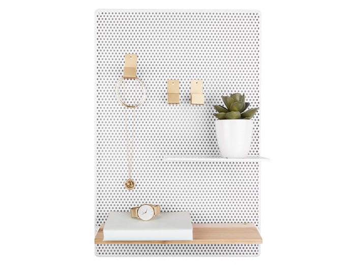 Memo Board Perky in metallo bianco