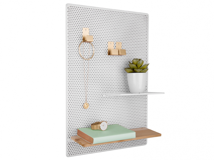 Memo Board Perky in metallo bianco