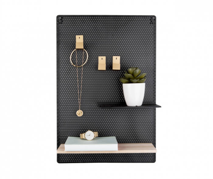 Perky - Memo Board in metallo nero