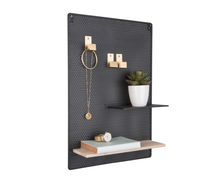 Perky - Memo Board in metallo nero