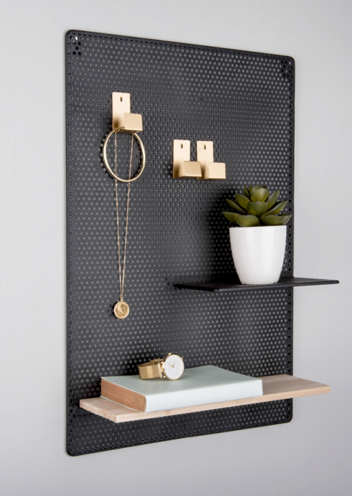 Perky - Memo Board in metallo nero