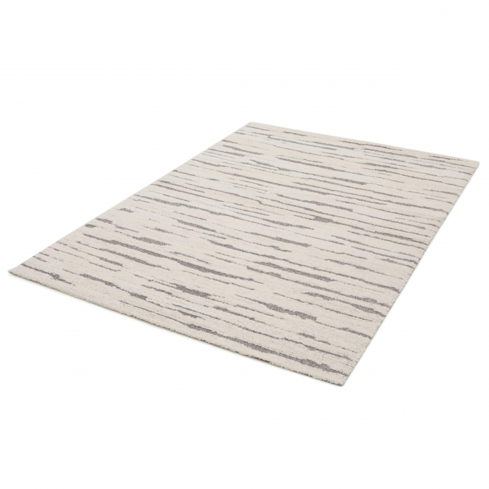 Filly - Tappeto bianco naturale e grigio, 160 X 230