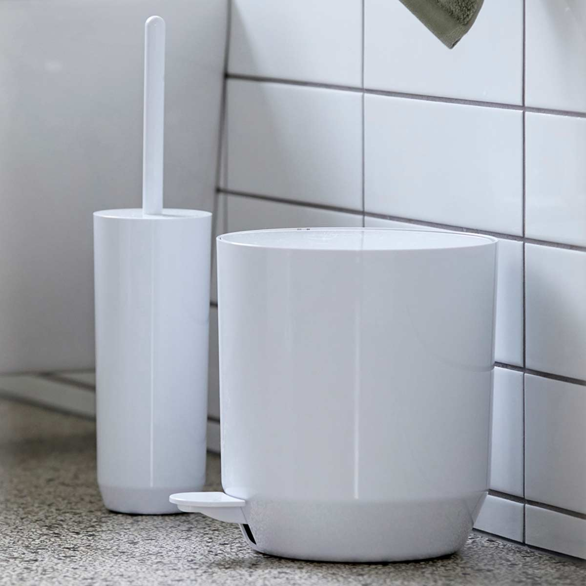 Scopino wc bagno spazzolone toilette a forma di ciliegia, ceramica scegli  colore
