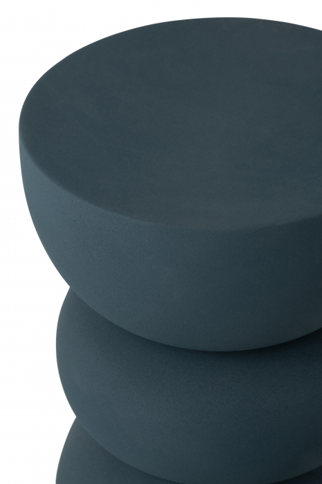 Lise - Side Table in acciaio blu