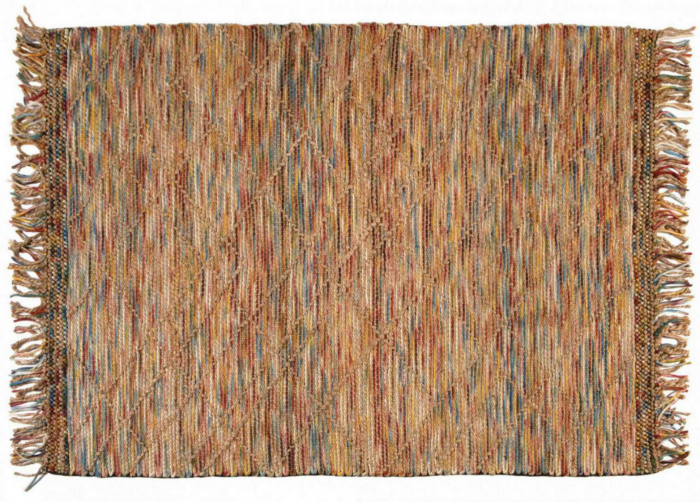 Keanu - Tappeto multicolore in juta e lana 160 X 230