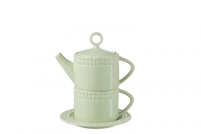 Tea For One - teiera con tazza verde chiaro