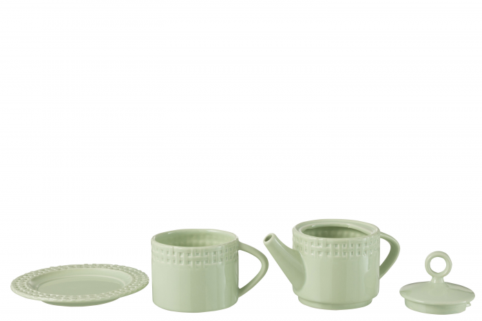 Tea For One - teiera con tazza verde chiaro