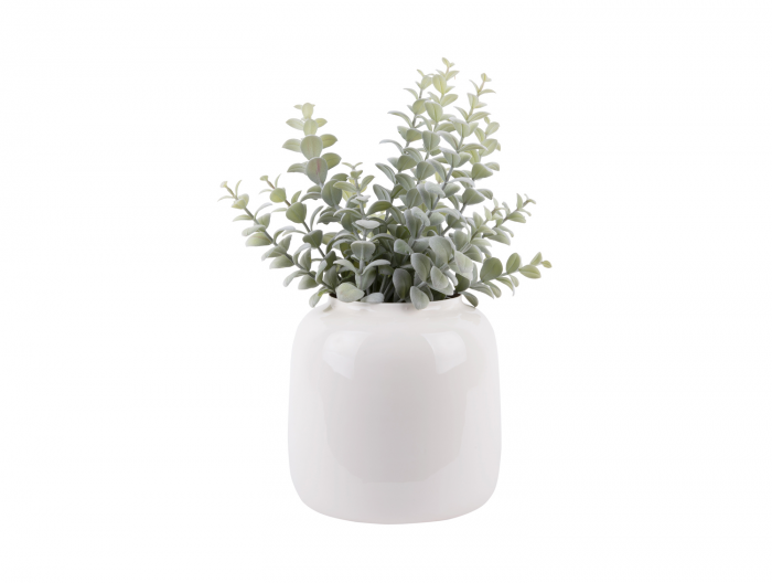 Ivy  -  porta vaso in metallo smaltato, bianco