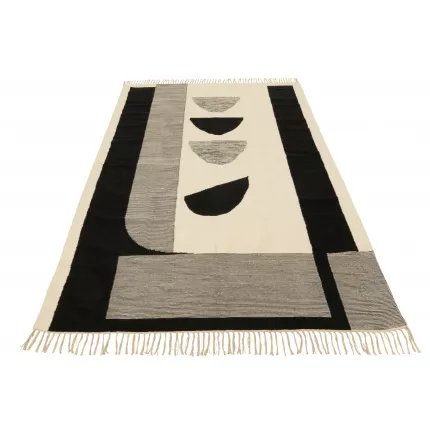 Tokyo - tappeto moderno bianco e nero