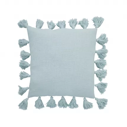 Feminia - cuscino azzurro chiaro in cotone, 60 x 60