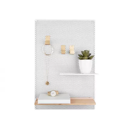 Memo Board Perky in metallo bianco