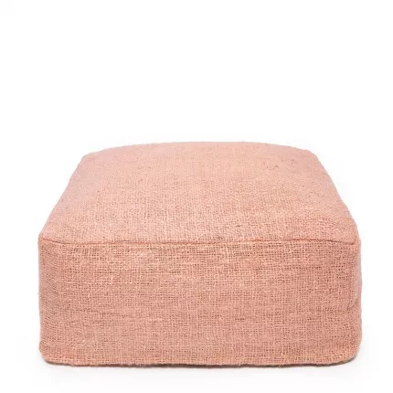 Oh my Salmon - Pouf rosa in cotone